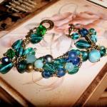 Blue Green Bracelet - Wove..