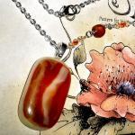 Fused Glass Necklace Sale ..